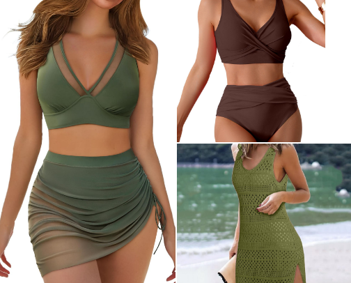 Bathing Suits, Wraps and Beach Wear for My 50+ Gals cover photo collage