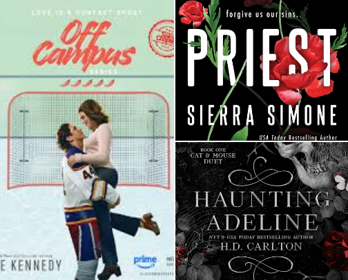 Spicy reading recs cover photo collage