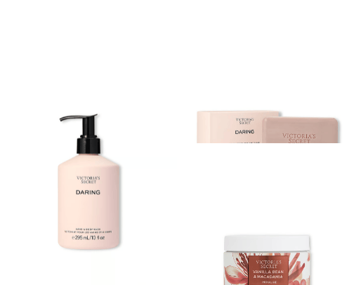 VICTORIA'S SECRET body washes & scrubs cover photo collage