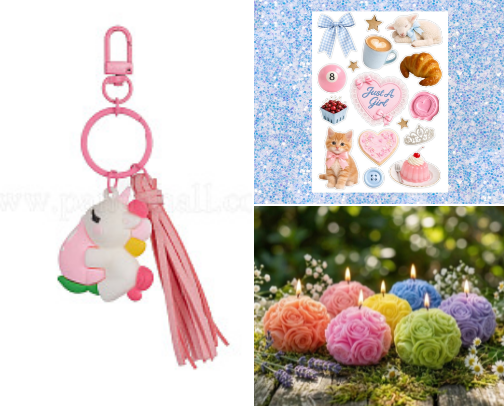 Kawaii decor for girlies🎀🎁💚💖🌺 cover photo collage