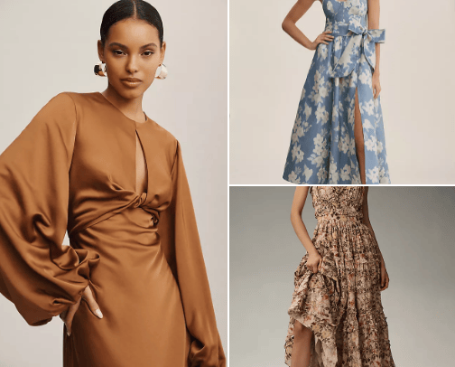 wedding guest dresses cover photo collage