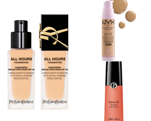 Five star high end makeup 🌸 cover photo collage