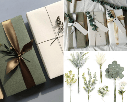 Christmas Gift Wrapping Supplies cover photo collage