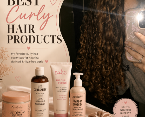 Everything my curls love 🌀✨ cover photo collage
