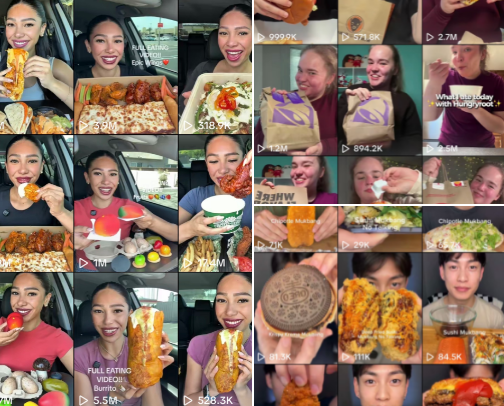 Tiktok Mukbangs cover photo collage