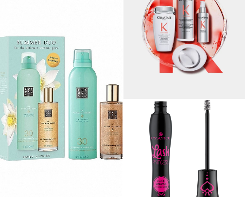 Cosmetics cover photo collage
