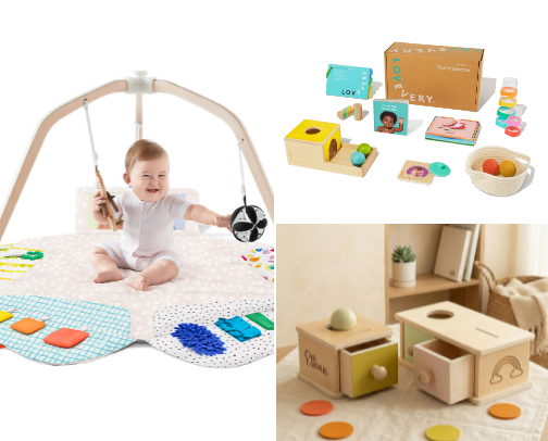 Montessori Baby Toys (Non-Toxic + Minimalist Favorites) cover photo collage
