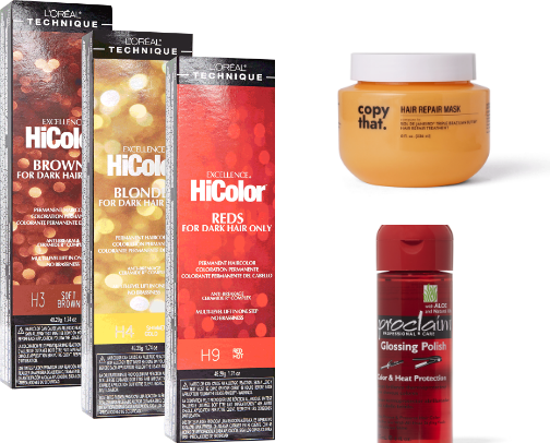 Beauty products cover photo collage