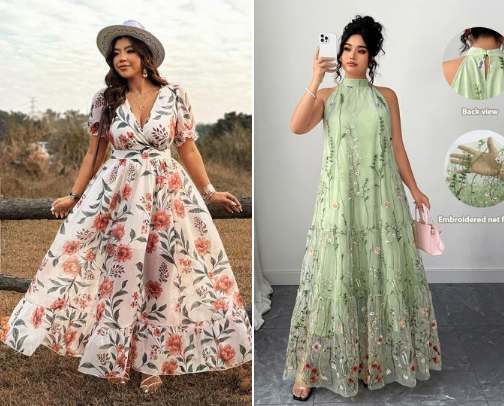 Curvy DRESSES! cover photo collage