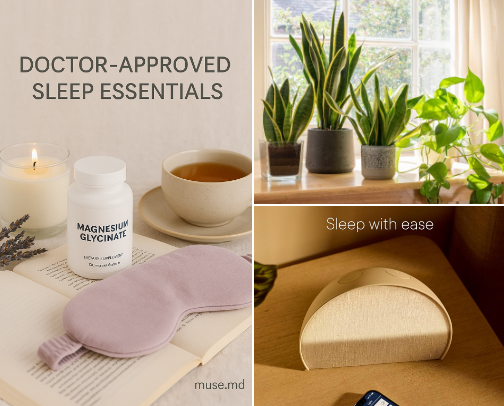 10 Sleep Essentials That Actually Work | Doctor-Approved for Better Rest cover photo collage