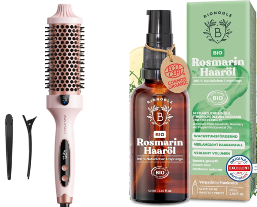 ✨ 💇🏻‍♀️Voluminous Waves & Hair Growth Routine cover photo collage