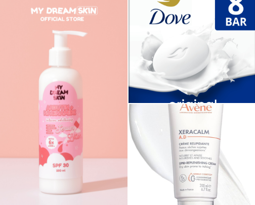 Body care that makes my pocket breathe — budget friendly Skincare products cover photo collage
