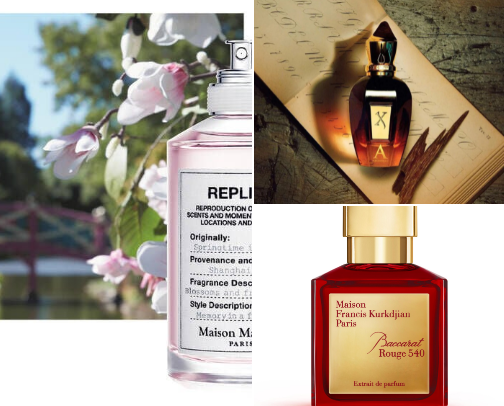 The Ultimate Aesthetic Fragrance Guide 🤍✨ cover photo collage