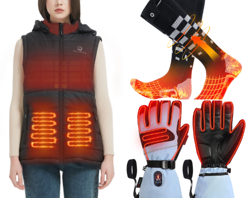 Heated Fashion 🔥 to warm you up . . . when cold or in winter cover photo collage