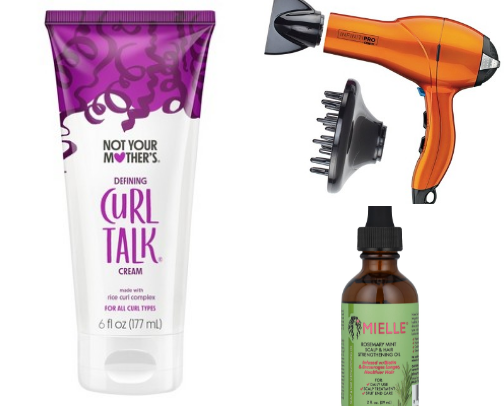 curly girly hair routines cover photo collage
