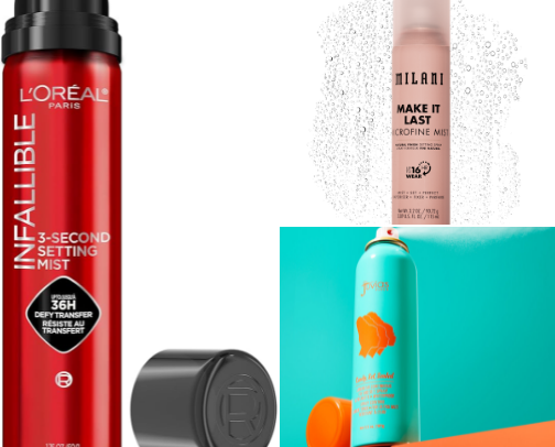 ✨My go to summer setting sprays✨ cover photo collage