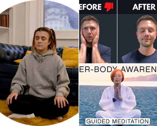 Mind Calm Meditation Technique
For Mental Peace, Emotional Balance & Inner Health cover photo collage