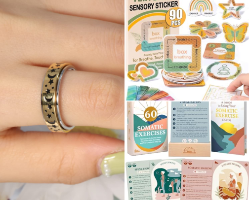 Little Comforts for Stressful Days 🤍 ( Anxiety Relief) 😌😮‍💨 cover photo collage
