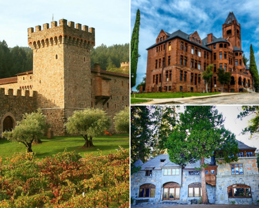 Castle Experience. Castles You Might Not Expect Hiding In California cover photo collage