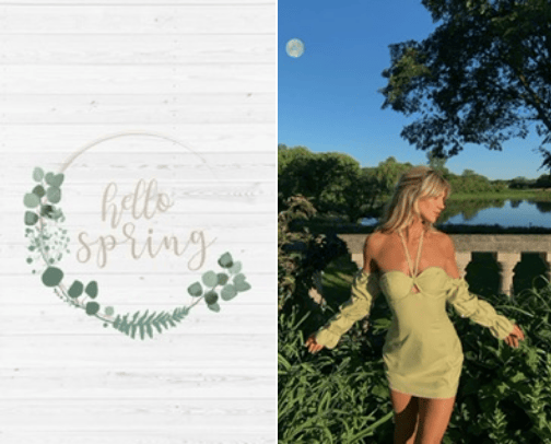 Hello spring outfit 🌸 cover photo collage