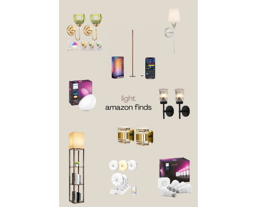 Light Amazon Finds cover photo collage