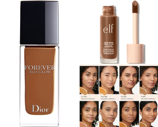 My go-to foundations cover photo collage