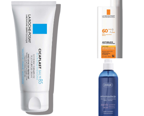 skincare cover photo collage