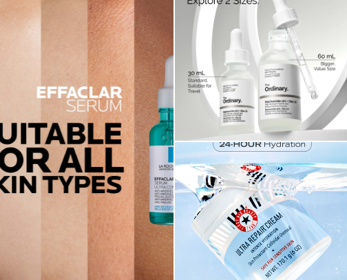My Favourite Skin Care Products! For Acne and Dry Skin cover photo collage