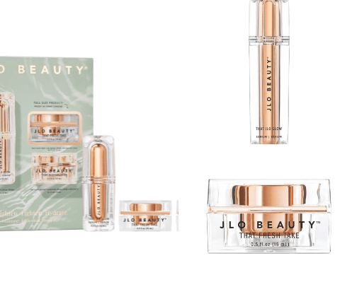 Jlo beauty cosmetic cover photo collage