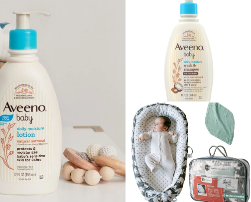 All my favorite baby products cover photo collage