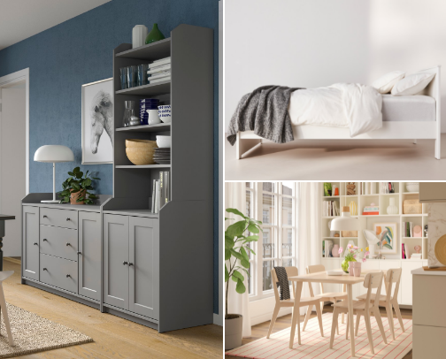 Affordable stylish home furnishings! cover photo collage