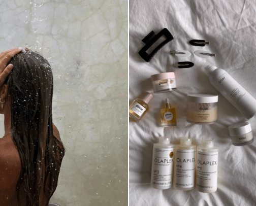 products for damaged hair🧖🏽‍♀️🌷 cover photo collage