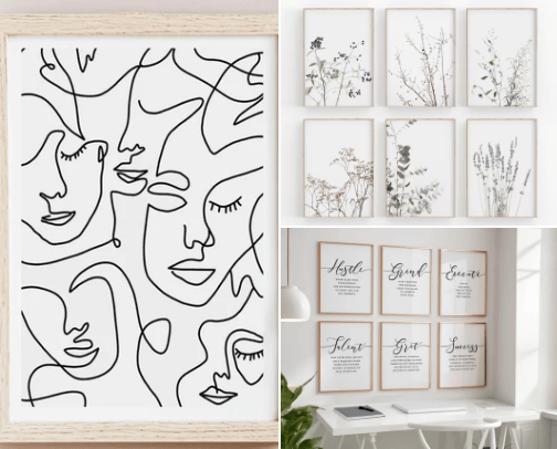 Best Printable Wall Art & Home Decor: Elevate Your Space with Unique Designs cover photo collage