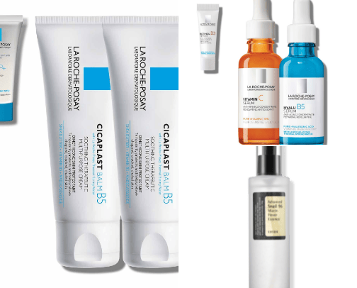Skincare products for sensitive dry and dehirated face! cover photo collage