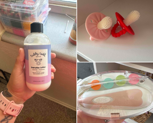 Baby items cover photo collage