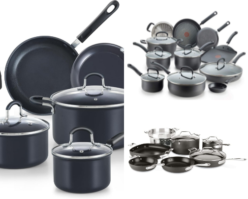 Top 10 Nonstick Pots and Pans Sets cover photo collage