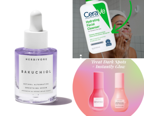 My Sephora skincare recs cover photo collage