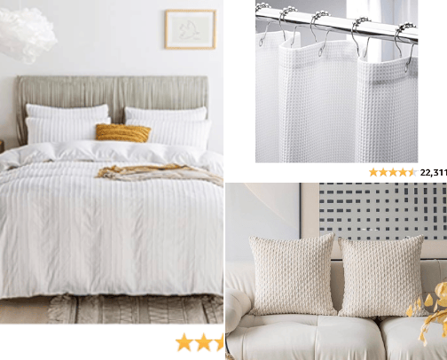 calm & cozy home essentials – bed & bath cover photo collage