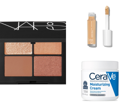 Baddie on budget Makeup and skincare routine cover photo collage