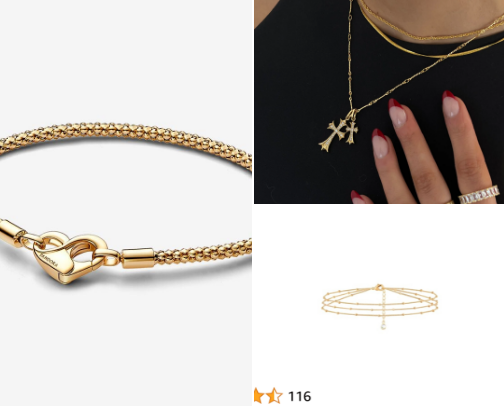 Dainty Gold Jewelry✨🧚 cover photo collage