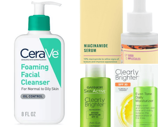 The best 3 steps skincare routine for oily skin! cover photo collage