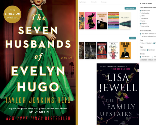 Books to get out of a reading slump! cover photo collage
