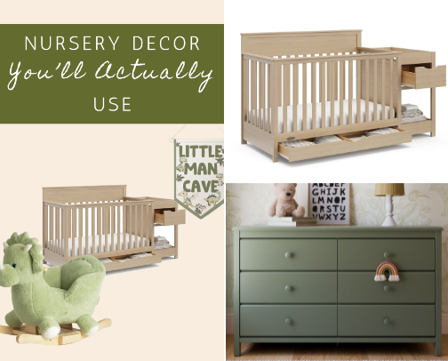 Dino Nursery Decor and Baby Boy Room Finds cover photo collage