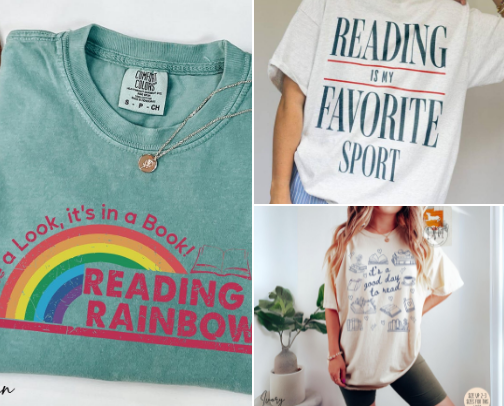 15 Statement T-Shirts for the Proud Book Nerd cover photo collage