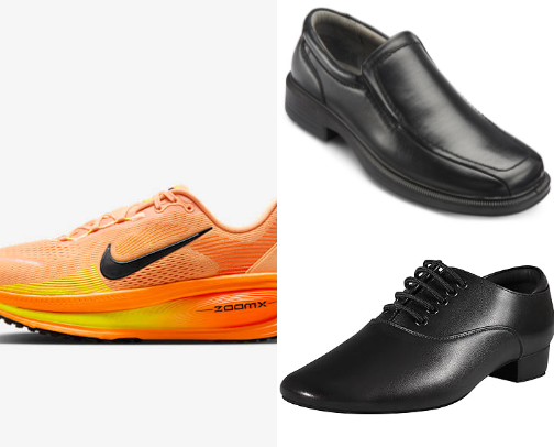 Dress shoes + Sneakers + Socks Essentials cover photo collage