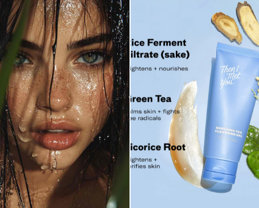 skincare for GLASS skin cover photo collage