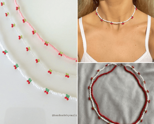 Cherry Necklaces cover photo collage