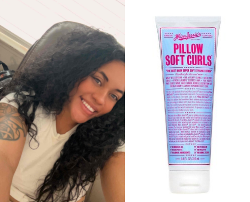 For my curly girls! My go-to curly hair products cover photo collage