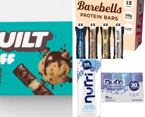 Favorite protein food cover photo collage