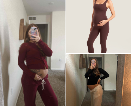 Everyday bump outfits🤍 cover photo collage